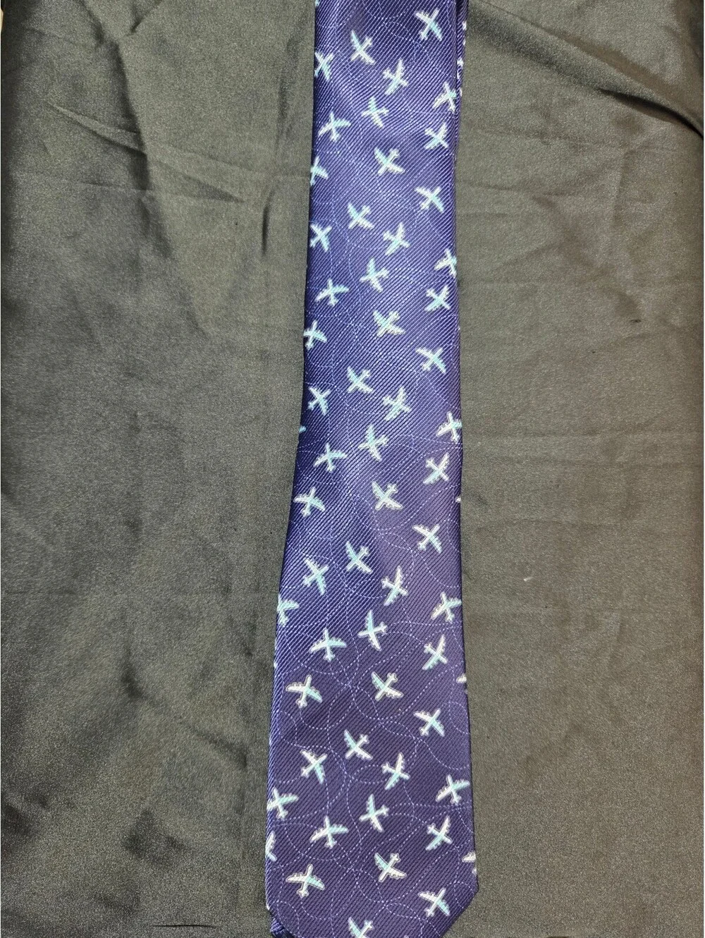 Blue with Airplans Tie
